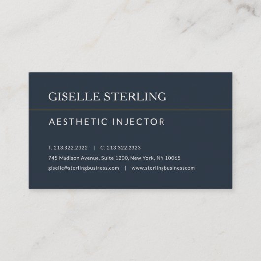 Aesthetic Injector Office Appointment Reminder Afsprakenkaartje (Voorkant)