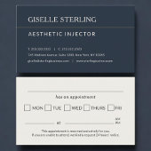 Aesthetic Injector Office Appointment Reminder Afsprakenkaartje
