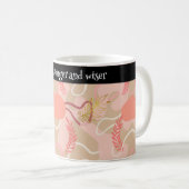 Aesthetic Leaf Design Koffiemok (Voorkant rechts)