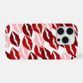 Aesthetic Lips Pattern Phone Case iPhone Hoesje (Achterkant horizontaal)