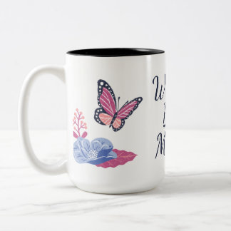 aesthetic mug  tweekleurige koffiemok