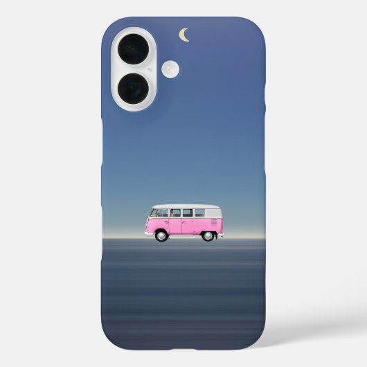 Aesthetic Night Travel Retro Beach Bomb Case-Mate iPhone Case (Achterkant)