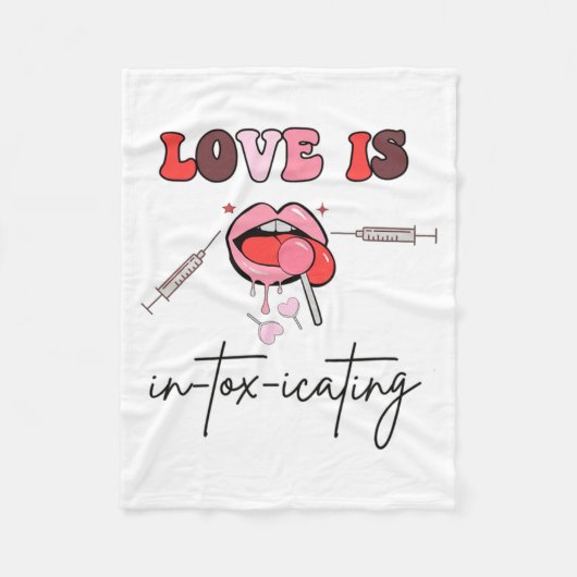 Aesthetic Nurse Injector Valentine Filler Dysrt  Fleece Deken (Voorkant)