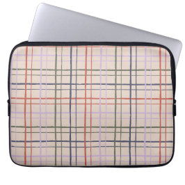 Aesthetic Pastel Hand Drawn Grid Modern Love Laptop Sleeve