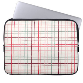 Aesthetic Pastel Hand Drawn Grid Sweetheart Glaze Laptop Sleeve