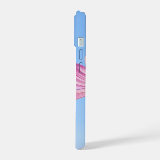 Aesthetic pink flower Phone Case (Côté gauche)