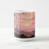 Aesthetic Pink Sunset Coffee Mug – Nature Inspired (Centre)