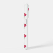 Aesthetic pink tulip flower pattern phone case iPhone hoesje (Rechterkant)