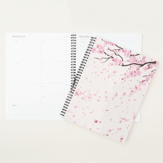 Aesthetic Sakura Pink Flowers Personal planner (Devant avec enveloppe)