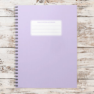 Aesthetic Soft Pastel Solid Color Composition Notitieboek