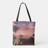 Aesthetic sunset Totebag Draagtas (Achterkant)