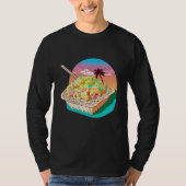 Aesthetic Synthwave Fried Rice with 80s Aesthetic T-shirt (Voorkant)
