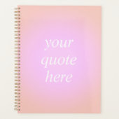 Aesthetisch aura gradiënt Aangepast citaat Planner (Voorkant)