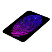 Aesthetisch Neon Fingerprint Lumineus Luminescent Magneet (Linkerzijde)
