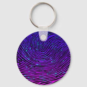 Aesthetisch Neon Fingerprint Lumineus Luminescent Sleutelhanger