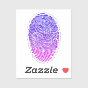 Aesthetisch Neon Fingerprint Lumineus Luminescent Sticker