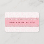 Aesthetisch Rosegold Visitekaartje (Achterkant)