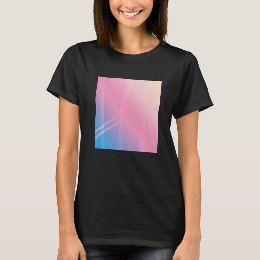 Aesthetisch - Roze blauwe Abstracte grafische prem T-shirt (Voorkant)