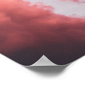 Aesthetisch Sinaasappel Sky en Cloud Poster (Hoek)