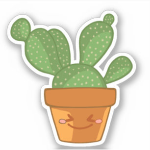 Aesthetisch Succulent Cactus Bloed plant Sticker