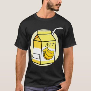 Aesthetische bananenmelk Japanse otaku T-shirt