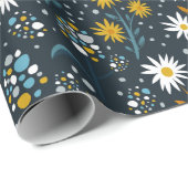 Aesthetische bloemen cadeaupapier (Rol Hoek)