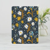 Aesthetische bloemen kaart (Staand voorkant)