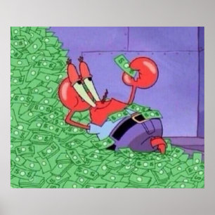 Aesthetische Cartoons dl Eugene H Krabs Poster