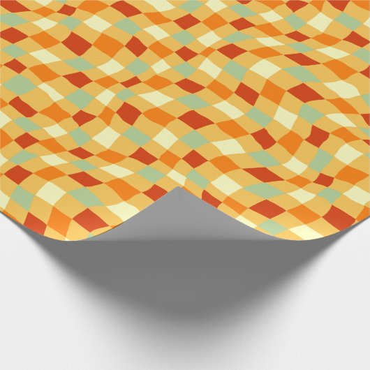 Aesthetische controllerpatroon van 1970 met Wavy R Cadeaupapier (Hoek)