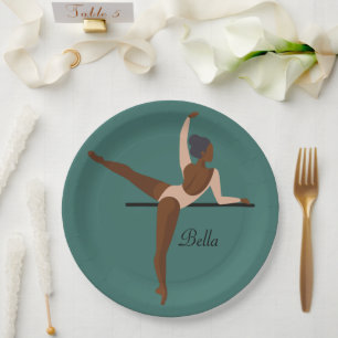 Aesthetische dansende Ballerina Papieren Bordje
