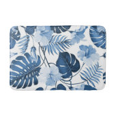 Aesthetische florale anoranje badmat (Voorkant)