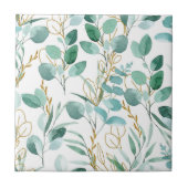 Aesthetische florale anoranje tegeltje (Voorkant)