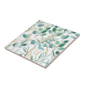 Aesthetische florale anoranje tegeltje (Zijkant)