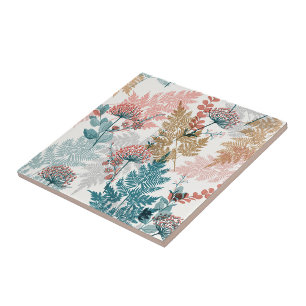 Aesthetische florale anoranje tegeltje