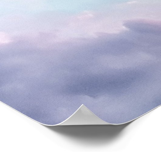 Aesthetische hemel en cloud poster (Hoek)