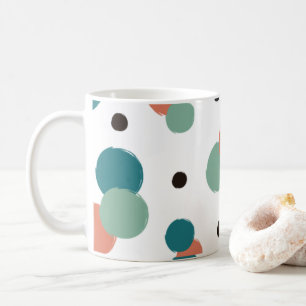 Aesthetische kleurrijke Stippen Koffiemok