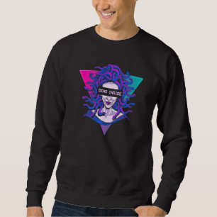 Aesthetische Medusa Snake Head Gorgon Dead In Vap Trui
