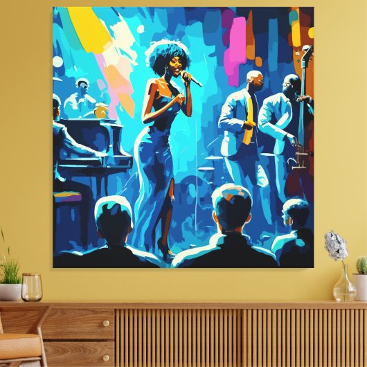 Aesthetische muziek kunst aan de muur canvas afdruk (Insitu (Woonkamer))