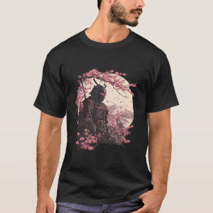 Aesthetische Samurai Japanse Kunst Samurai Ret T-shirt