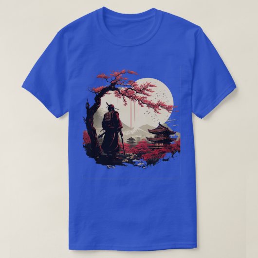 Aesthetische  Samurai Japanse Kunst Samurai Ret T-shirt (Design voorkant)