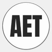 AET - Autocollant rond classique Allakaket (Devant)