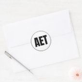 AET - Autocollant rond classique Allakaket (Enveloppe)