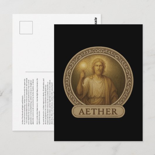 Aether Primordial Light God Postcard Briefkaart (Voorkant / Achterkant)