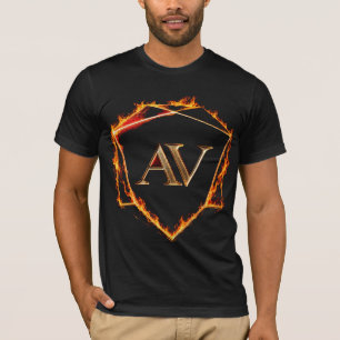 AETHER VANGUARD - AV Logo Stenen Vorm Streetwear T-shirt
