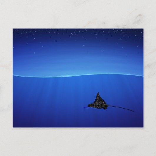 Aetobatus narinari briefkaart (Voorkant)