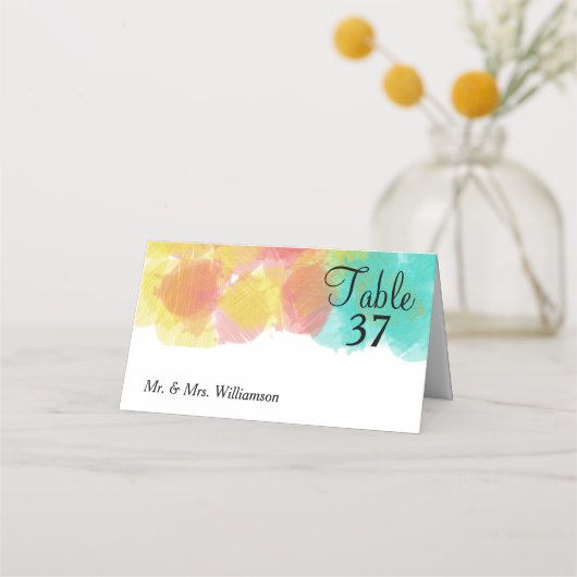 Aetsy Gouache Trouwtafel Naam (Voorkant)