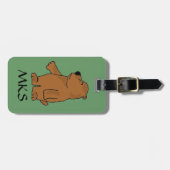 AF-bruin Beer Bagagelabel (Voorkant horizontaal)