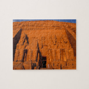 AF, Egypte, Abu Simbel. Gevel bij zonsondergang, G Legpuzzel