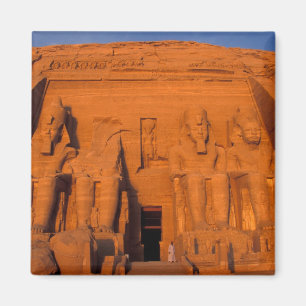 AF, Egypte, Abu Simbel. Gevel bij zonsondergang, G Magneet