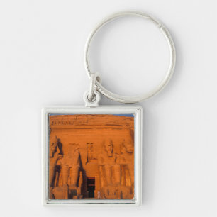 AF, Egypte, Abu Simbel. Gevel bij zonsondergang, G Sleutelhanger